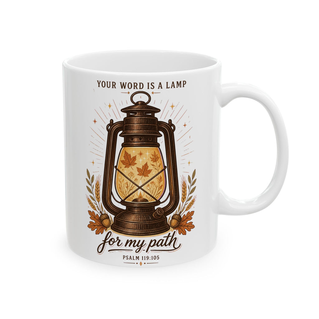 Autumn Lantern Ceramic Mug — Cozy Fall Coffee Cup (11oz & 15oz)