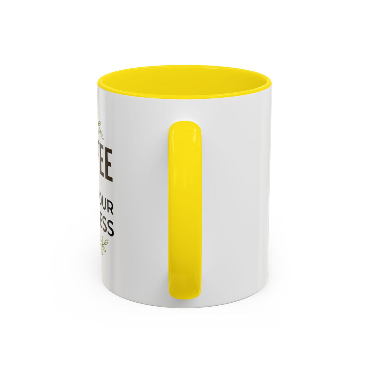 Coffee Mug — "Coffee & Mind Your Business" Accent Ceramic Mug (11/15 oz)