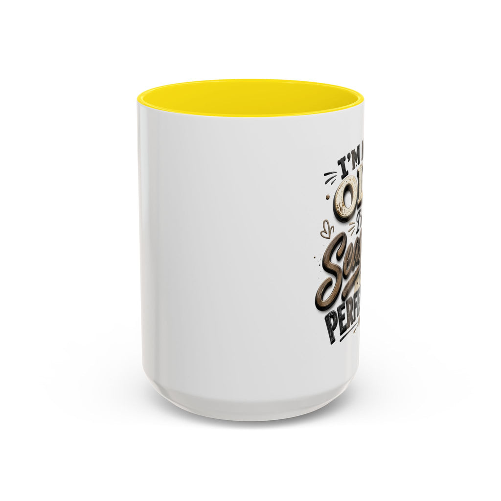 Seasoned to Perfection Coffee Mug - Funny 'I'm Not Old, I'm Seasoned to Perfection' Accent Mug