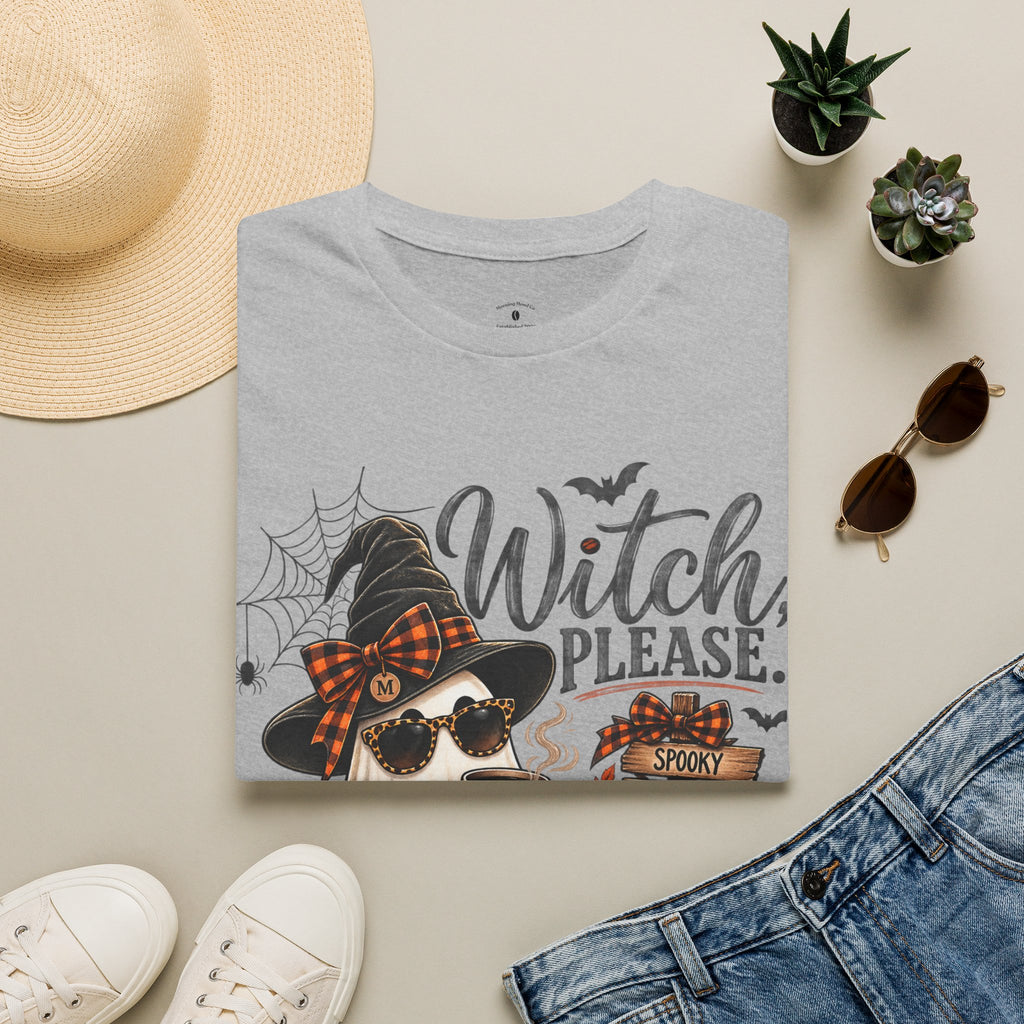 Witch Please Halloween T-Shirt — Cute Witch Cat Pumpkin Graphic Tee