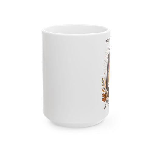 Autumn Lantern Ceramic Mug — Cozy Fall Coffee Cup (11oz & 15oz)