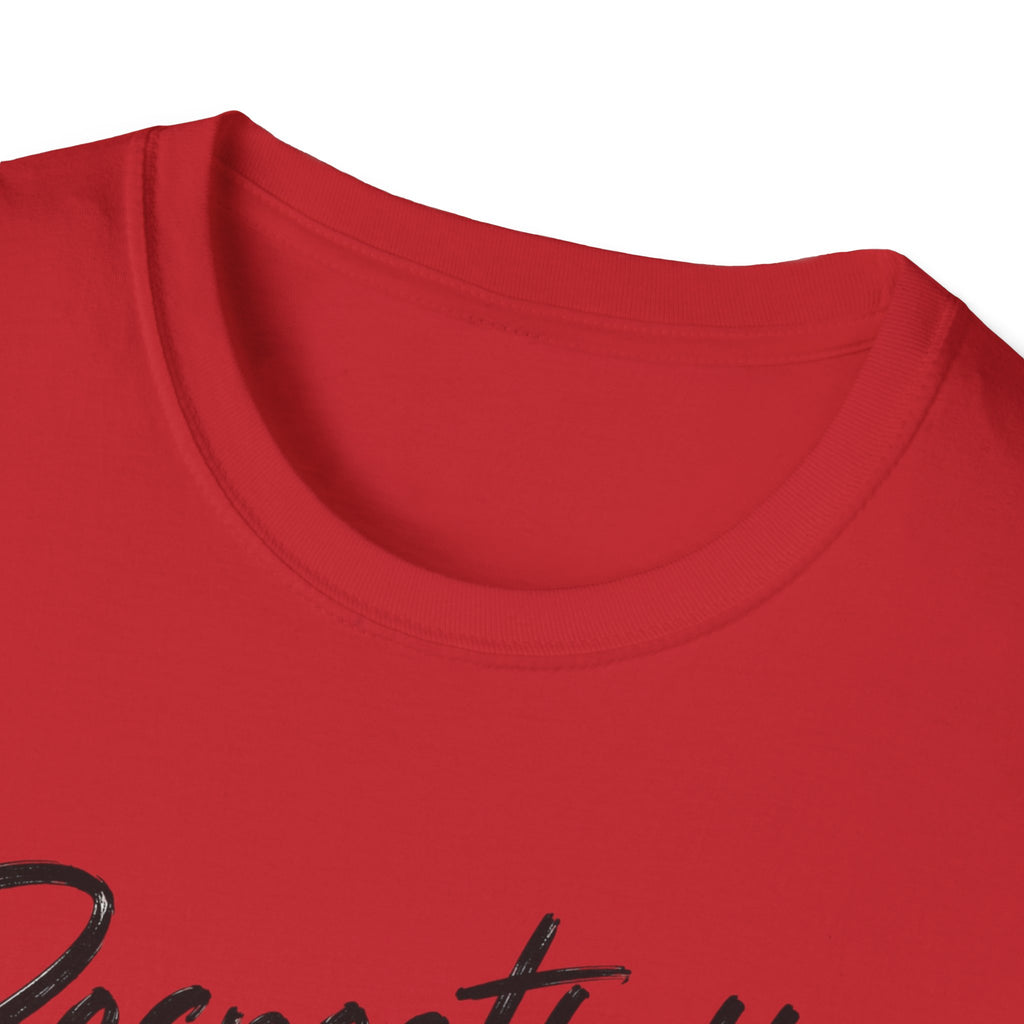 Respectfully No. T-Shirt – Funny Sassy Graphic Tee with Script and Smiley