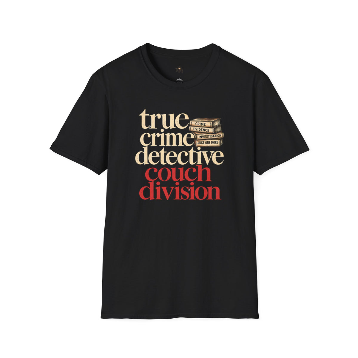 True Crime Detective Couch T-Shirt — "True Crime Detective Couch Division" Graphic Tee