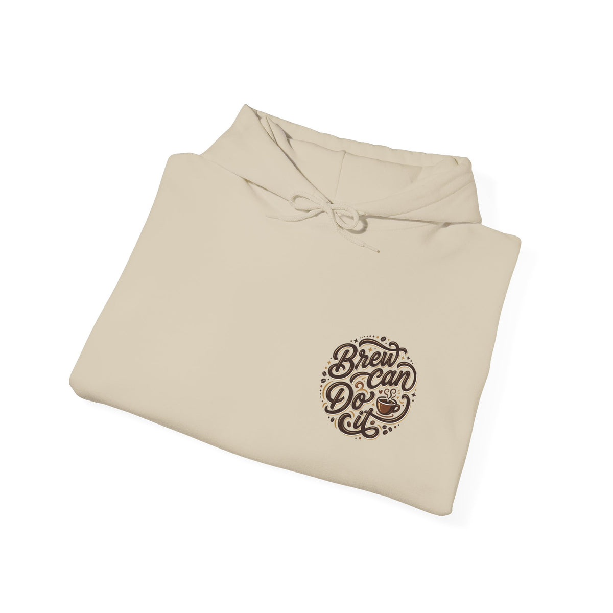 Cream Dreamer Hoodie — Retro Script 'Dream On' Chest Logo