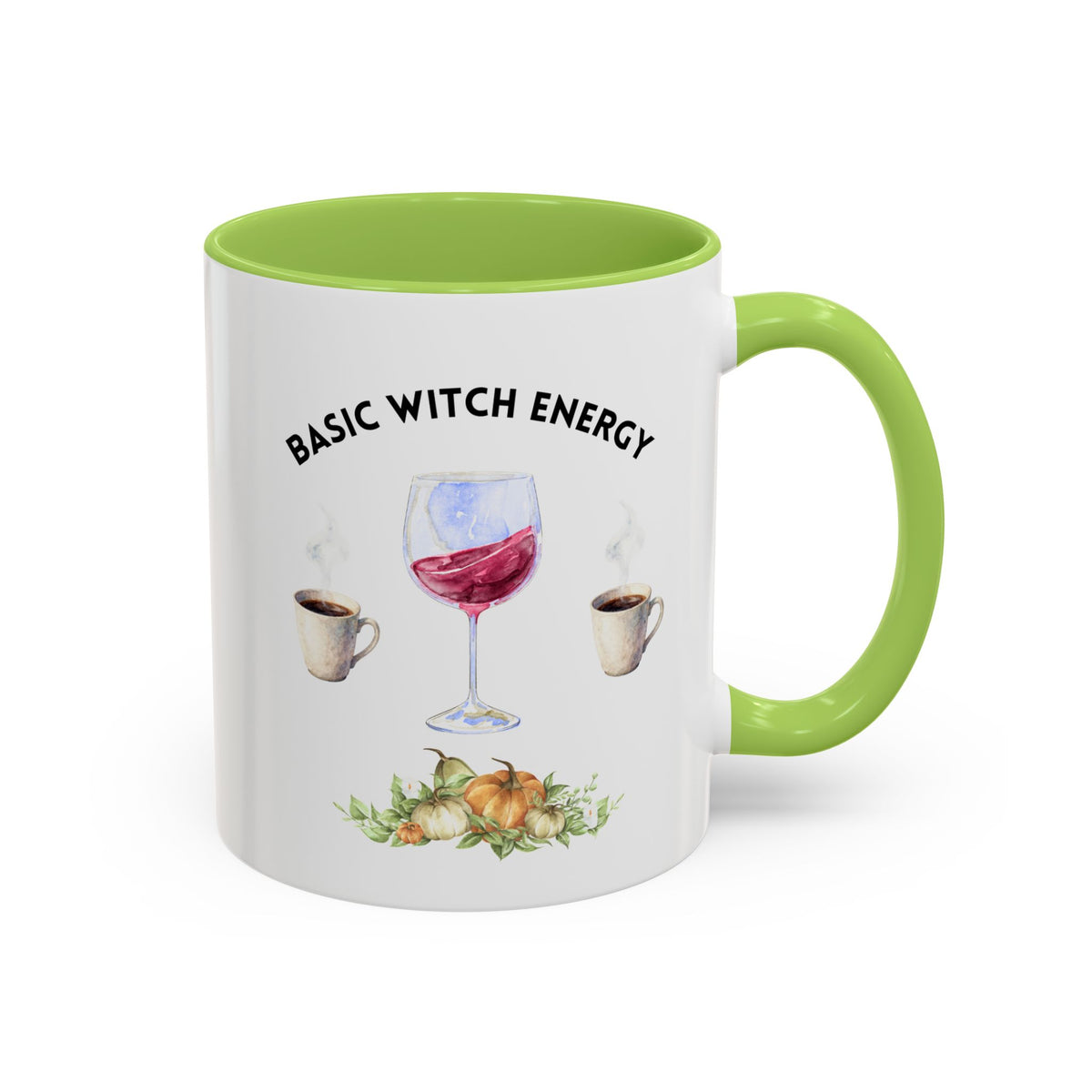 Basic Witch Energy Coffee Mug — Halloween Wine & Coffee Gift (11/15oz)
