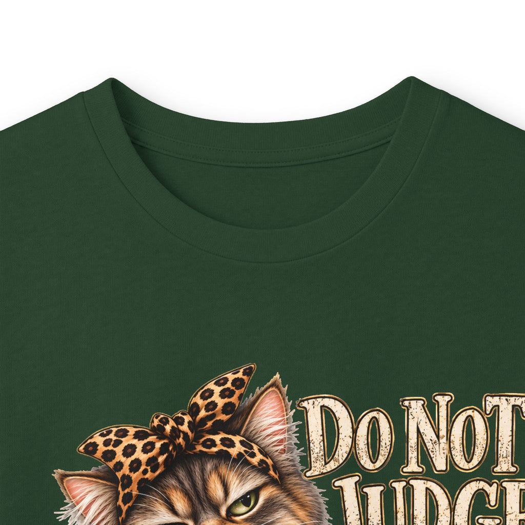 Do Not Judge Funny Cat Long Sleeve Tee