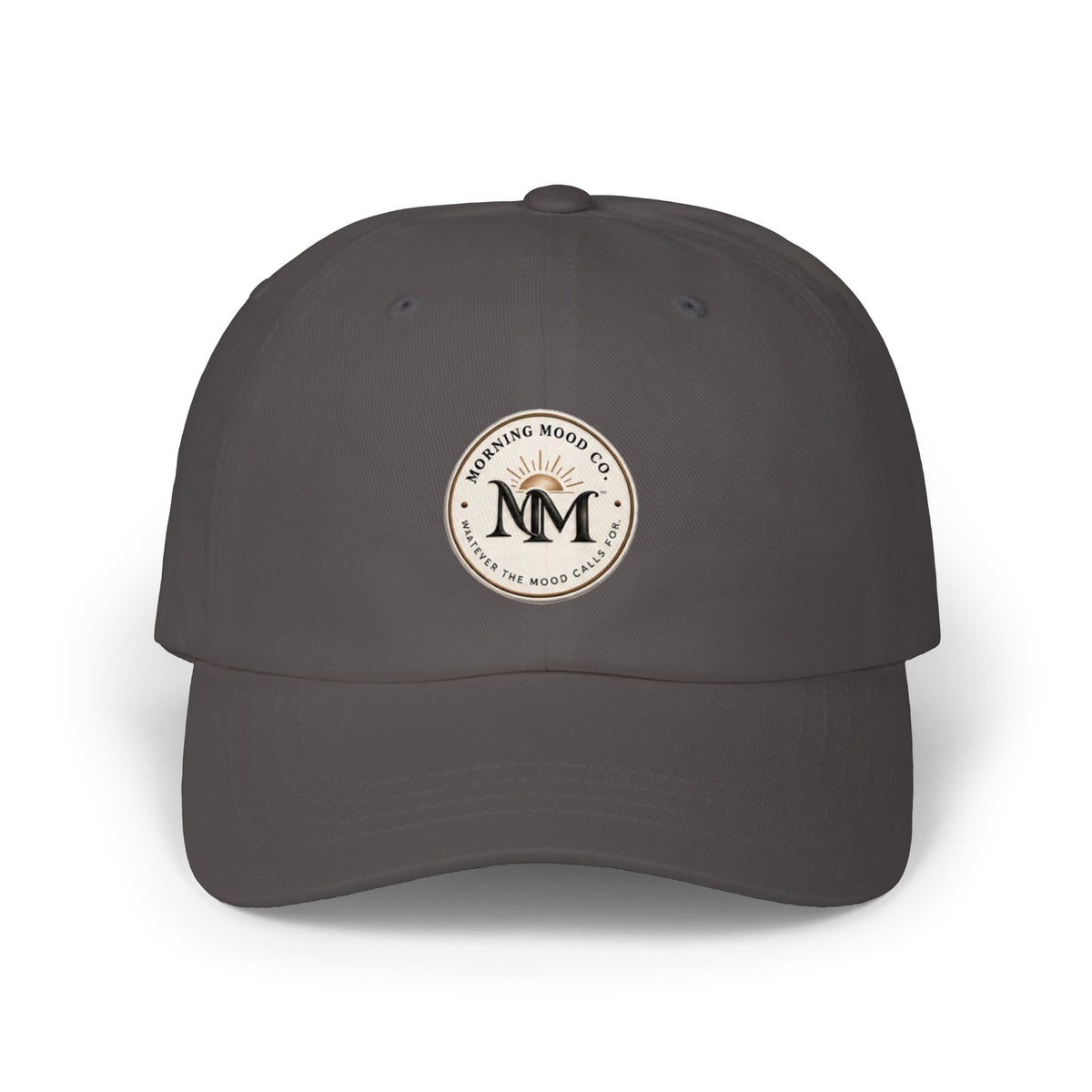 Classic Dad Cap — Minimal Vintage 'MM' Logo Baseball Hat