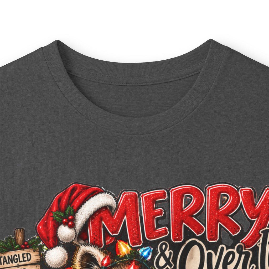Merry Raccoon Christmas Long Sleeve Tee