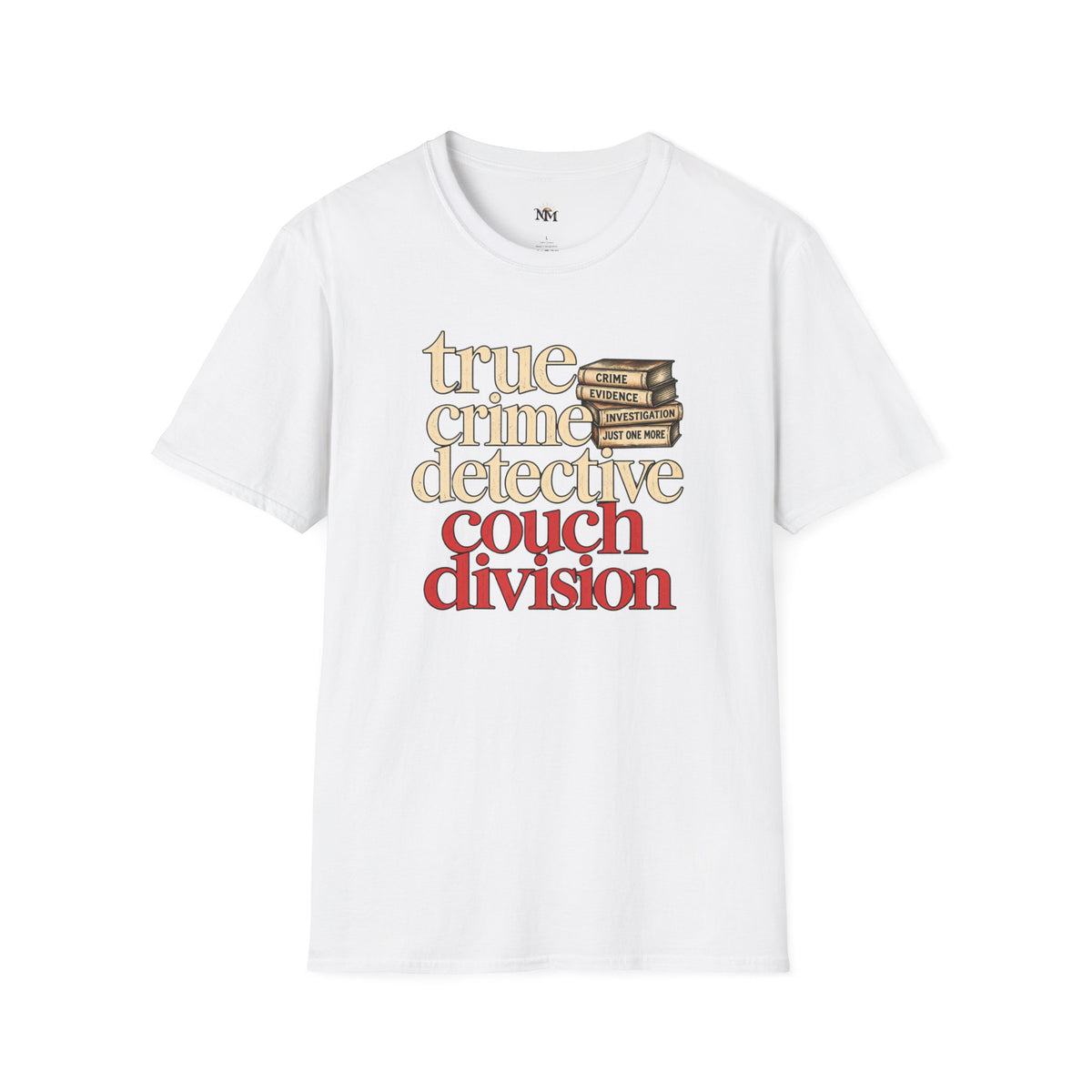 True Crime Detective Couch T-Shirt — "True Crime Detective Couch Division" Graphic Tee