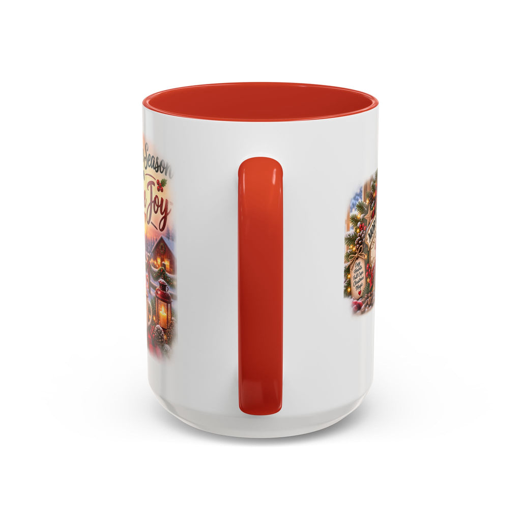 Christmas Dog Coffee Mug — "’Tis the Season for Pure Joy" Accent Mug