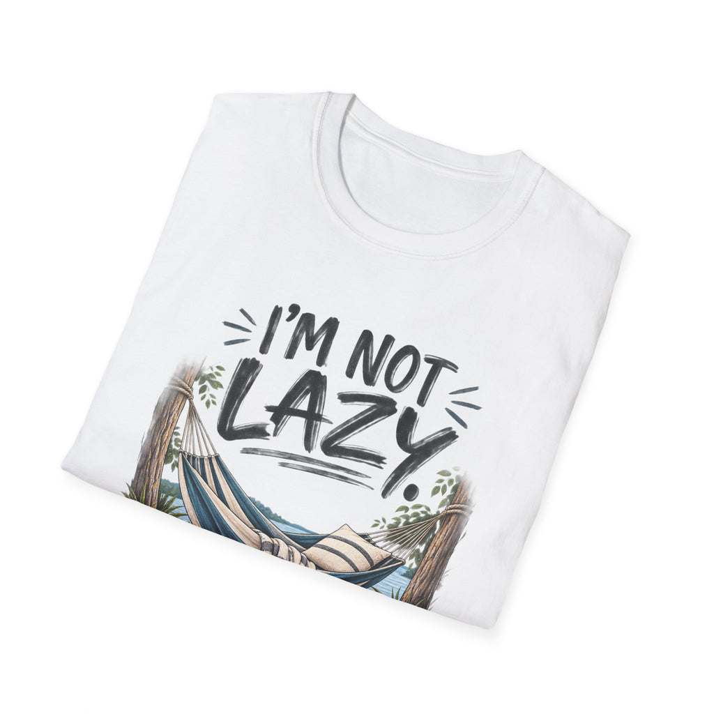 Energy Efficient T-Shirt – “I’m Not Lazy, I’m Energy Efficient” Graphic Tee