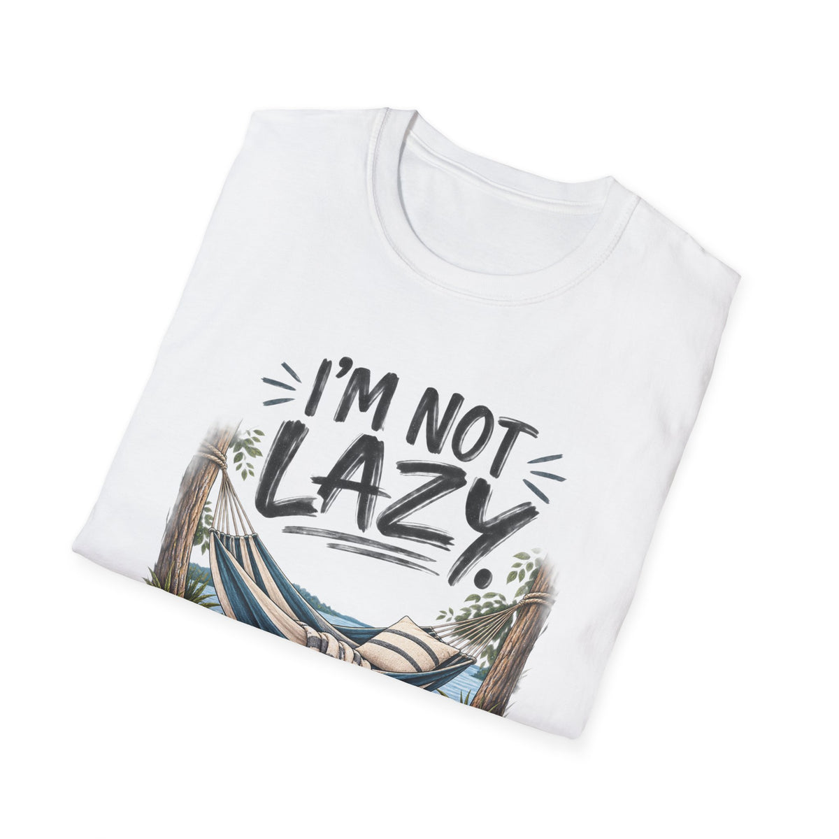 Energy Efficient T-Shirt – “I’m Not Lazy, I’m Energy Efficient” Graphic Tee