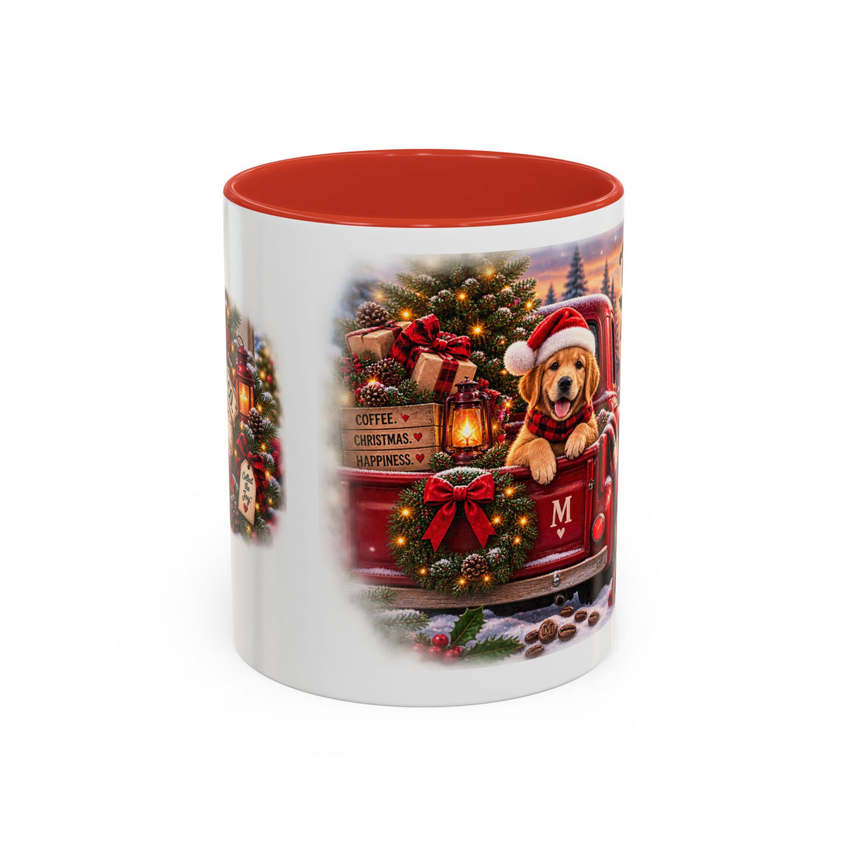 Christmas Dog Coffee Mug — "’Tis the Season for Pure Joy" Accent Mug