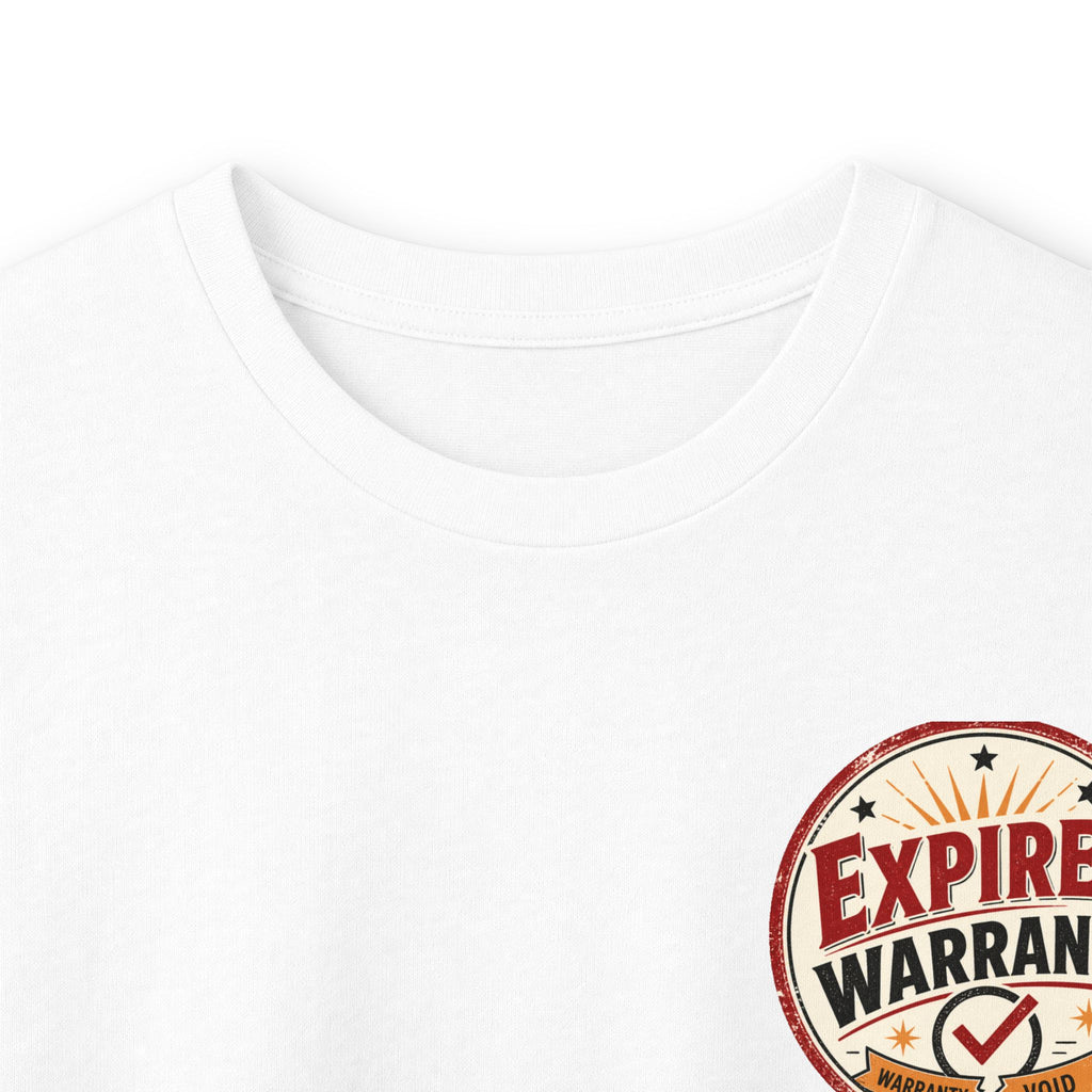 Expired Warranty Long Sleeve Tee — "Expired Warranty Still Runs on Attitude" Vintage Graphic