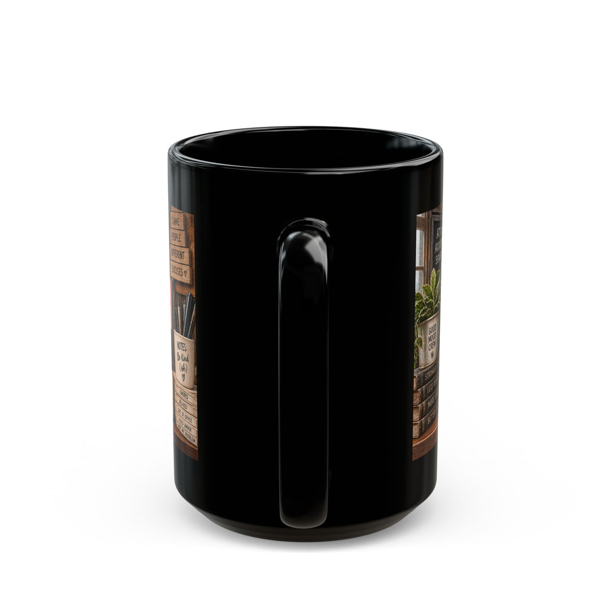 Morning Customer Service Black Coffee Mug — Funny Coffee Shop Sign Design (11oz & 15oz)