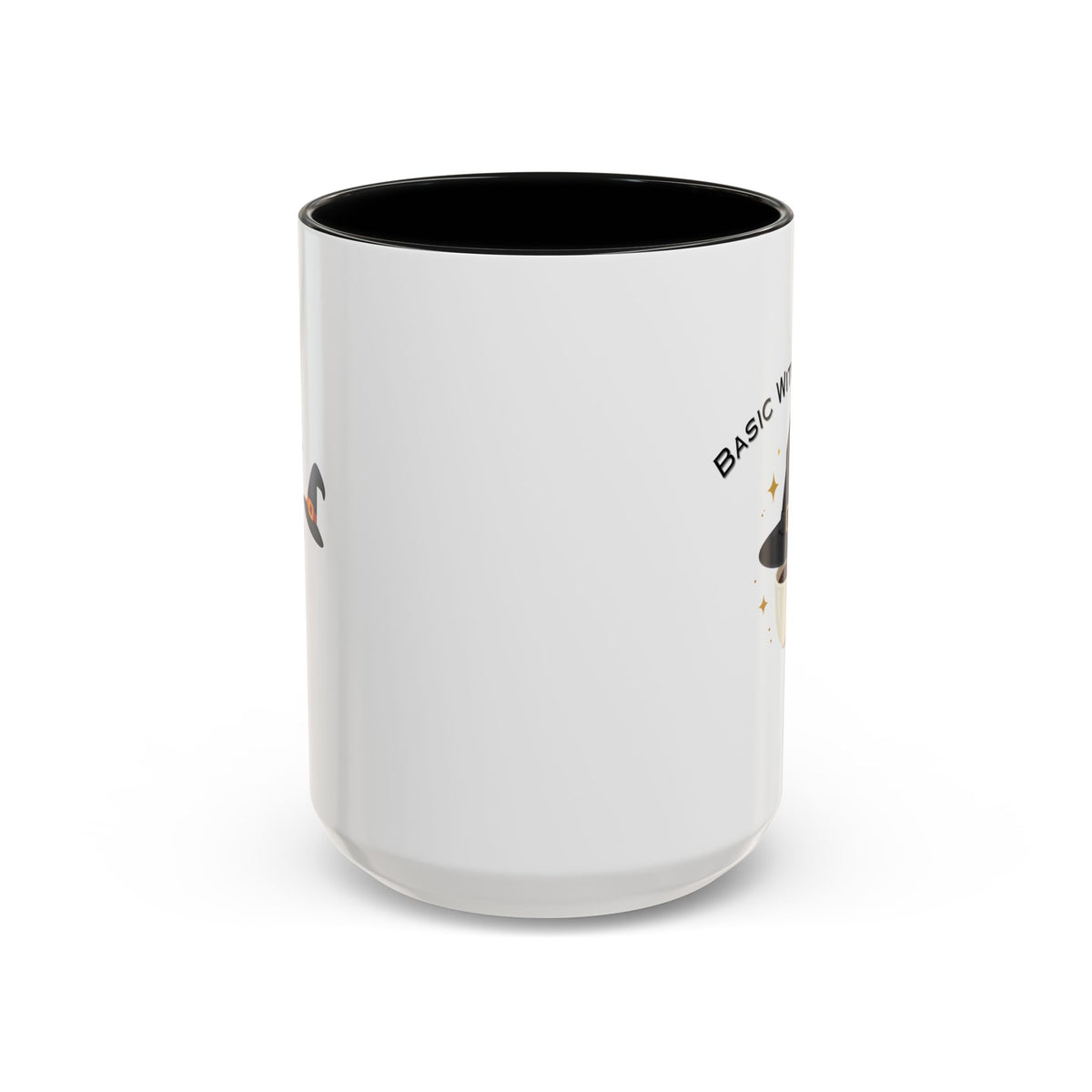 Basic Witch Energy Coffee Mug – Cute Halloween Witch Hat Tea Cup Accent Mug (11/15oz)