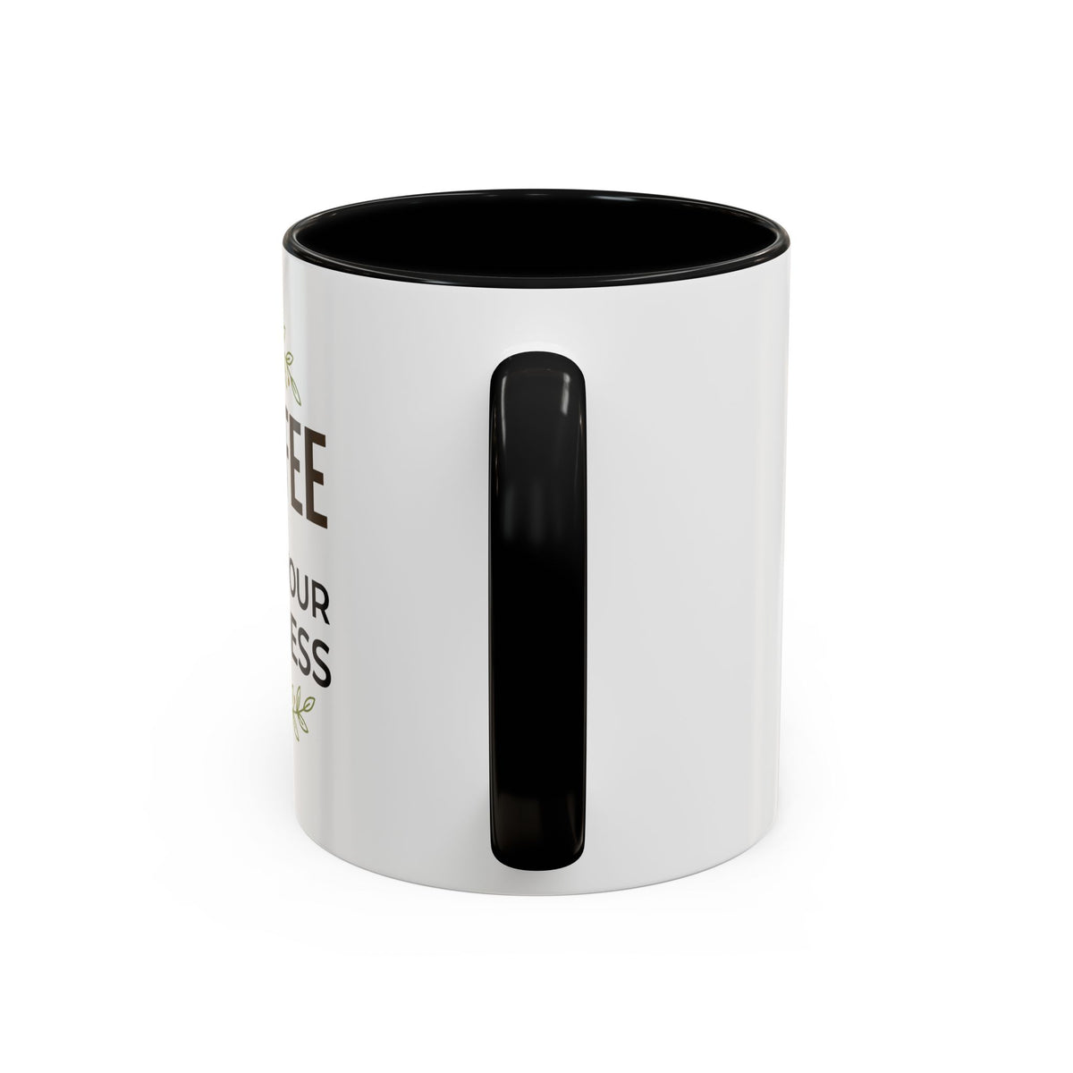 Coffee Mug — "Coffee & Mind Your Business" Accent Ceramic Mug (11/15 oz)
