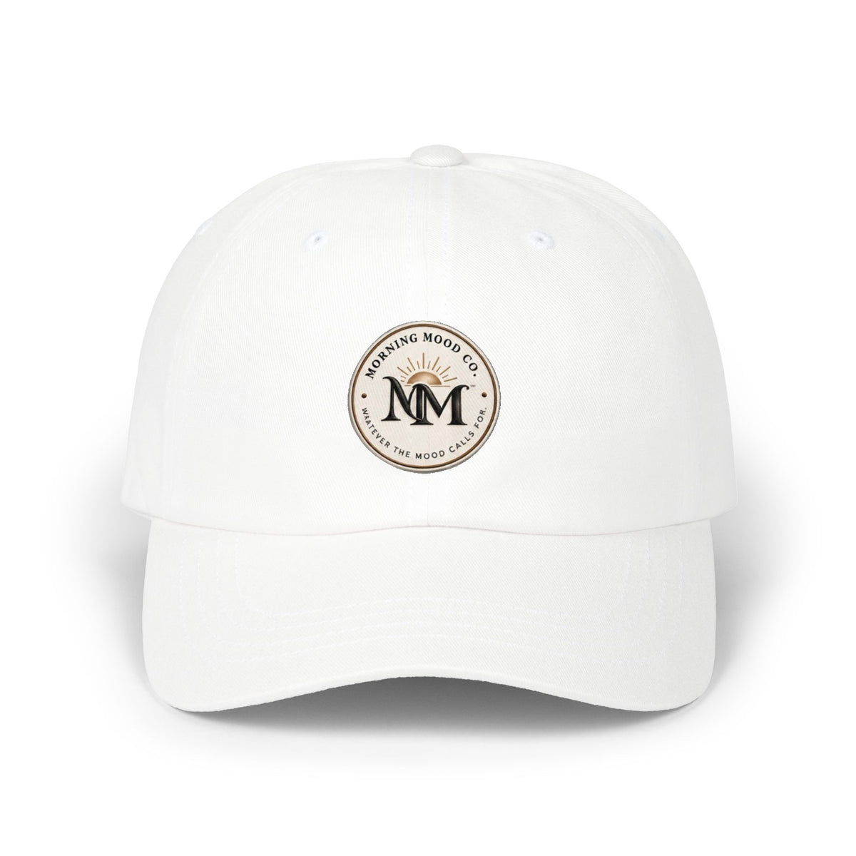 Classic Dad Cap — Minimal Vintage 'MM' Logo Baseball Hat