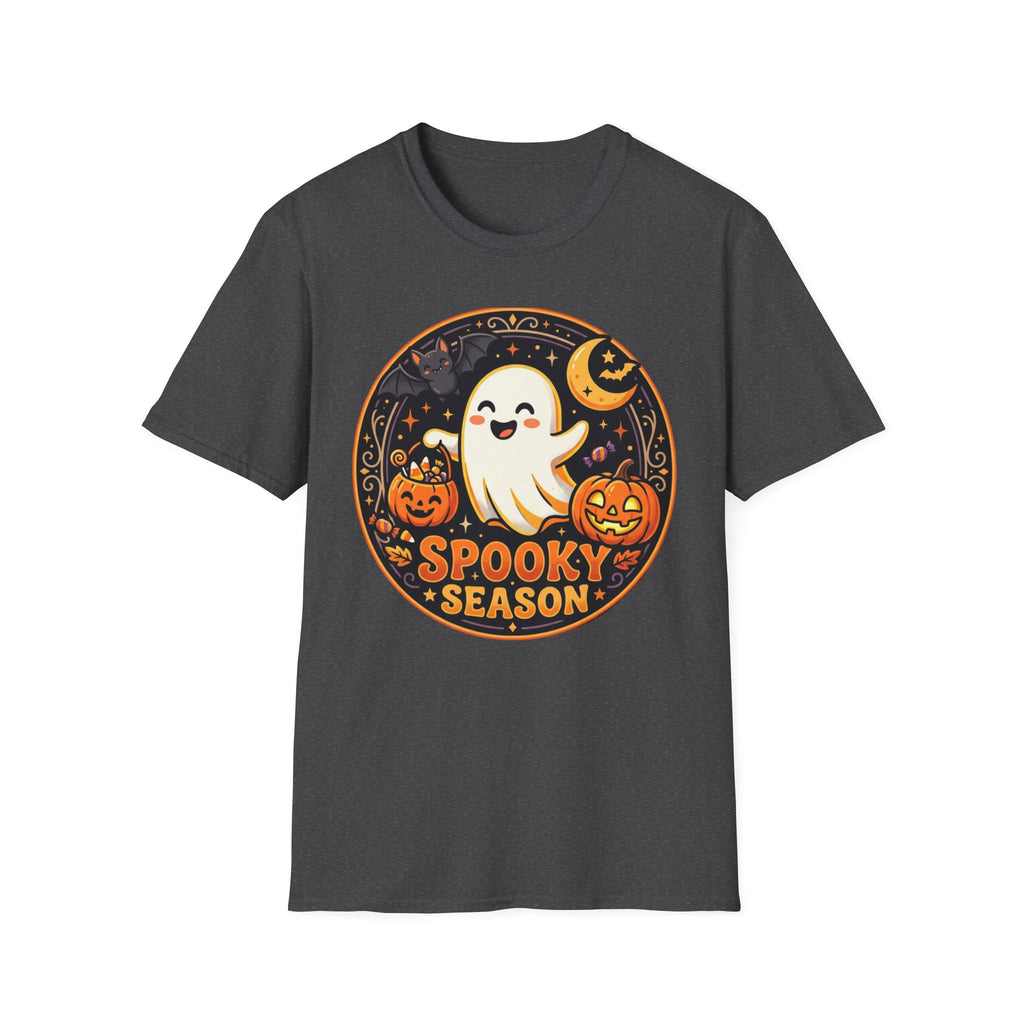 Halloween Ghost T-Shirt — "Spooky Season" Cute Pumpkin Graphic Tee