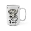 Just a Little Moody Highland Cow 15oz Mug