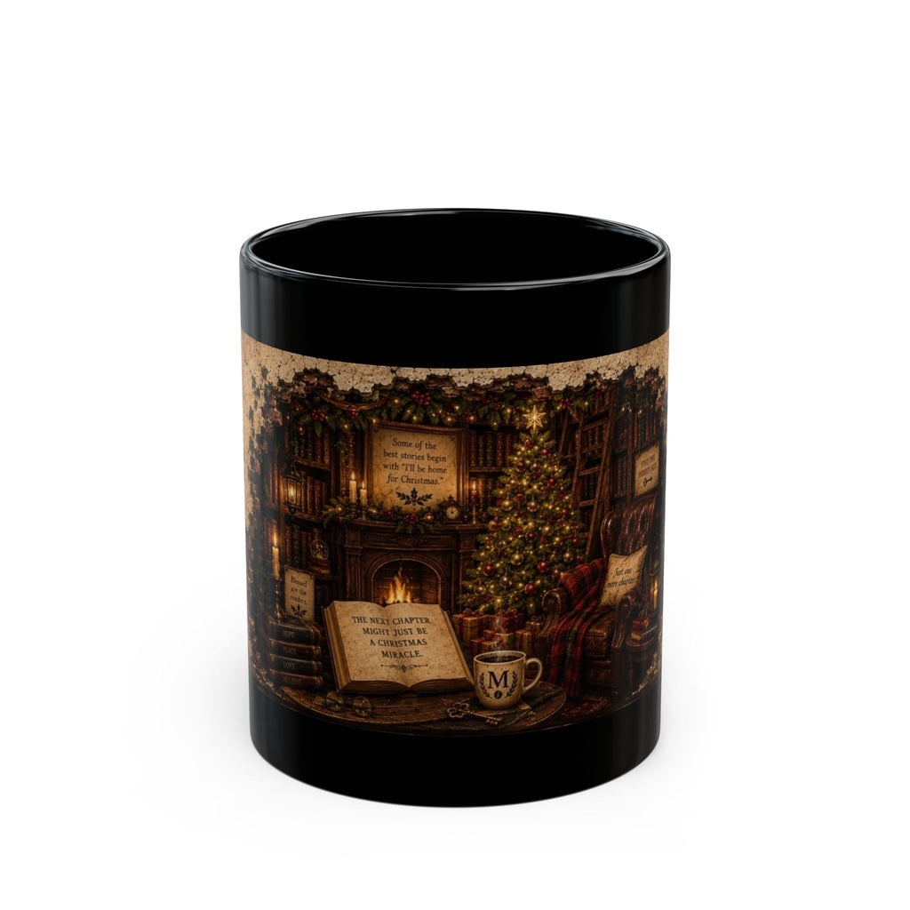 Hidden Library Christmas Black Mug (11oz, 15oz)