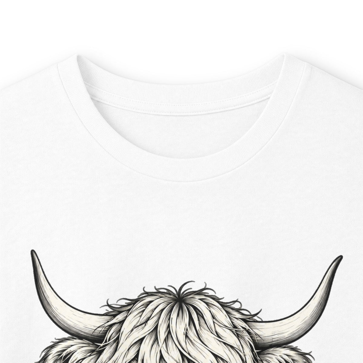 Just a Little Moody Highland Cow Long Sleeve Tee