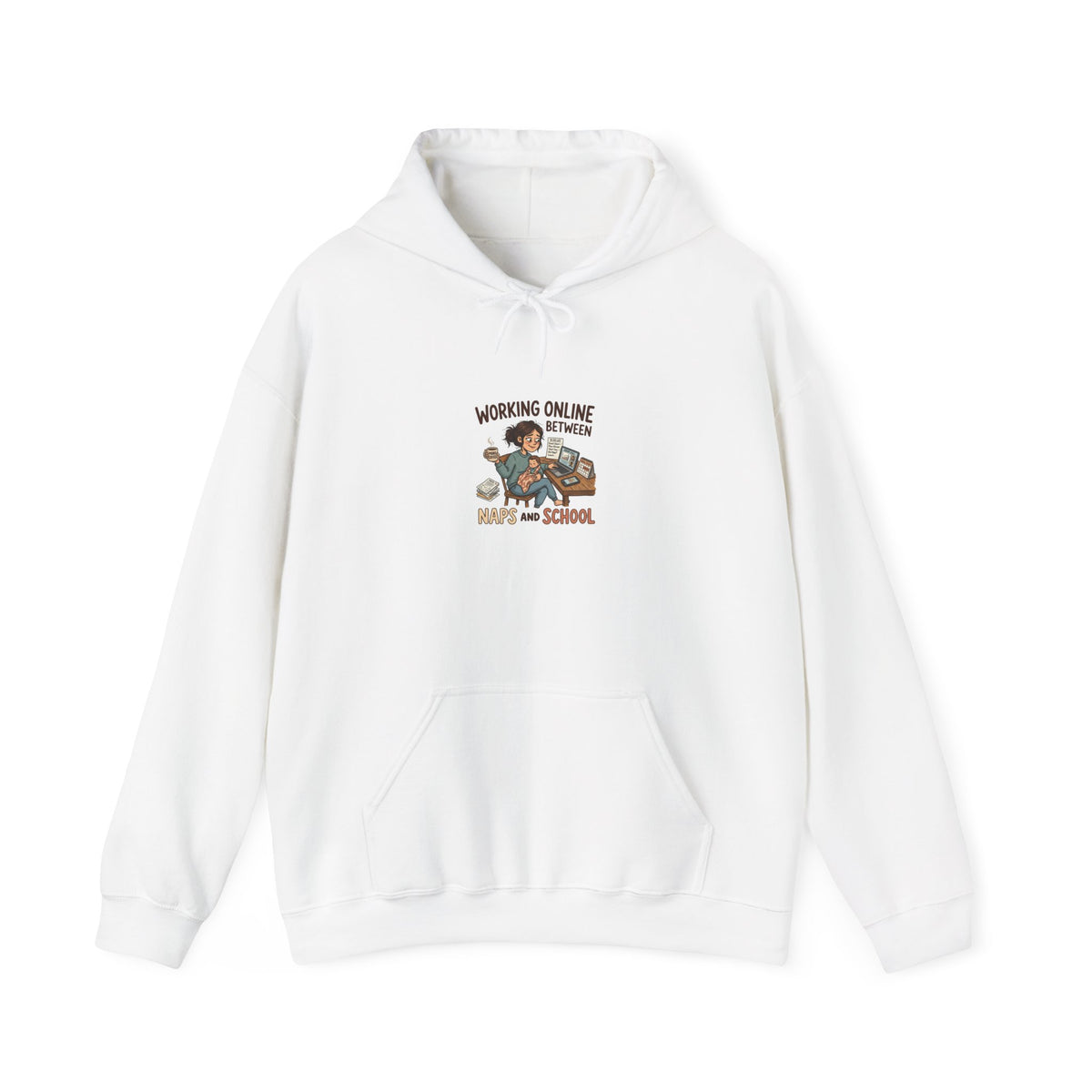 Working Online Means No School Hoodie — Funny Remote Work Student Sweatshirt