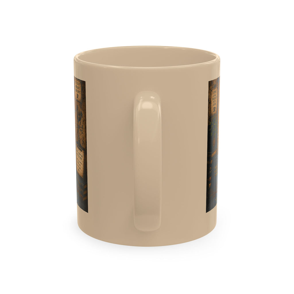 Vintage Coffee Forecast Ceramic Mug — 100% Chance of Coffee Design