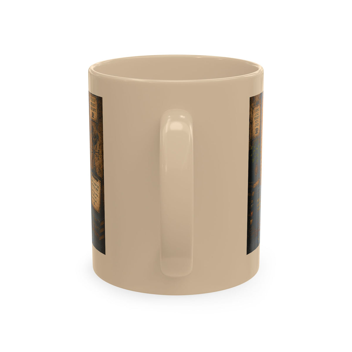 Vintage Coffee Forecast Ceramic Mug — 100% Chance of Coffee Design