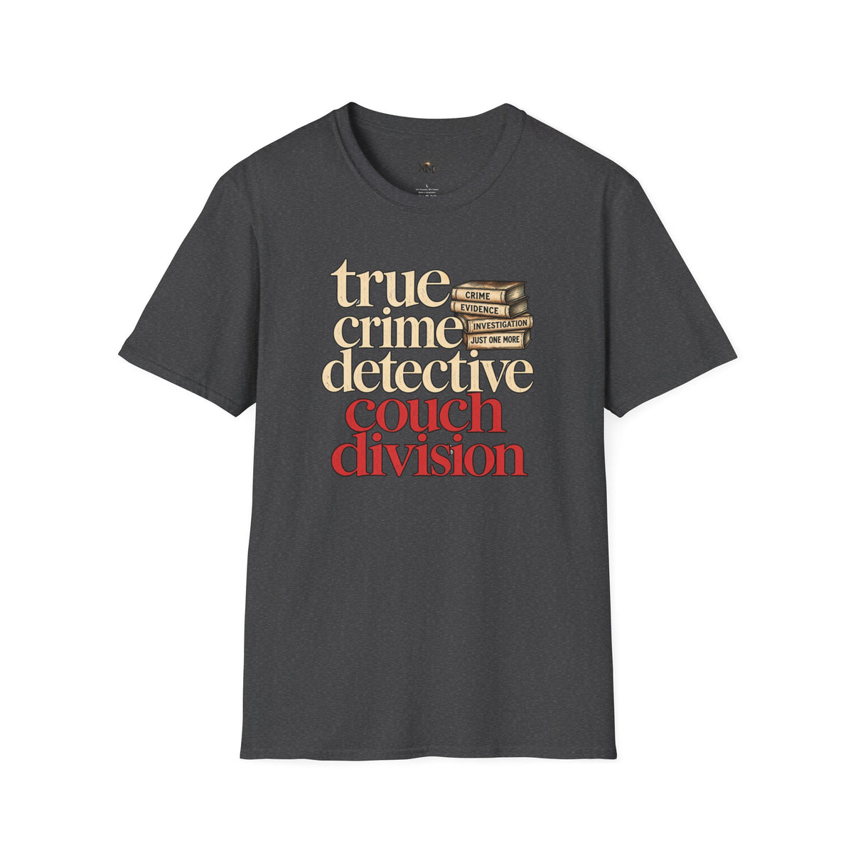 True Crime Detective Couch T-Shirt — "True Crime Detective Couch Division" Graphic Tee