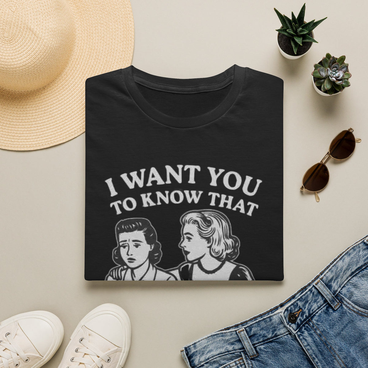 T-Shirt — "I Want You To Know That Someone Cares" Vintage Retro Graphic Tee
