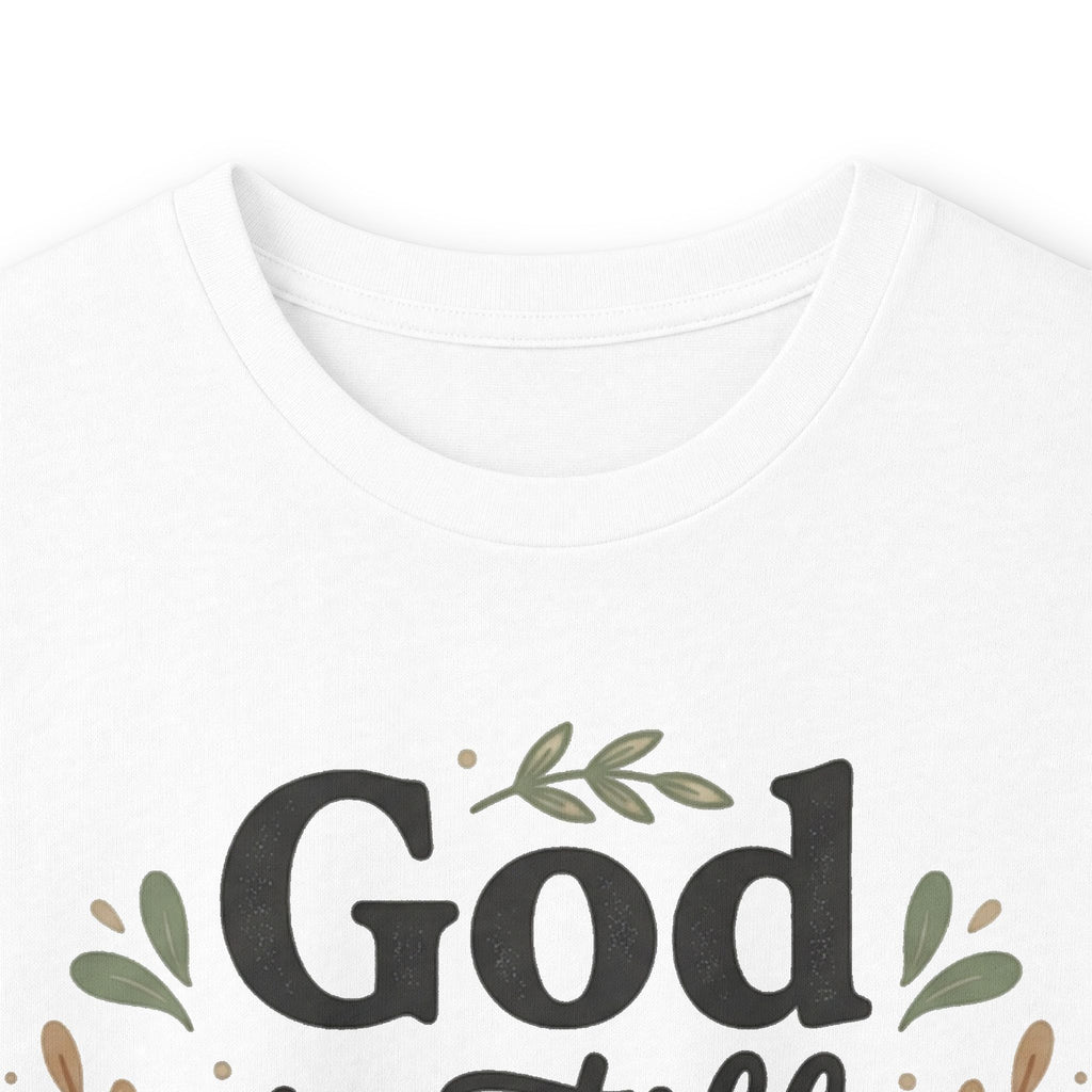 Long Sleeve Tee — "God Is Still Working On Me Clearly" Christian Inspirational Shirt