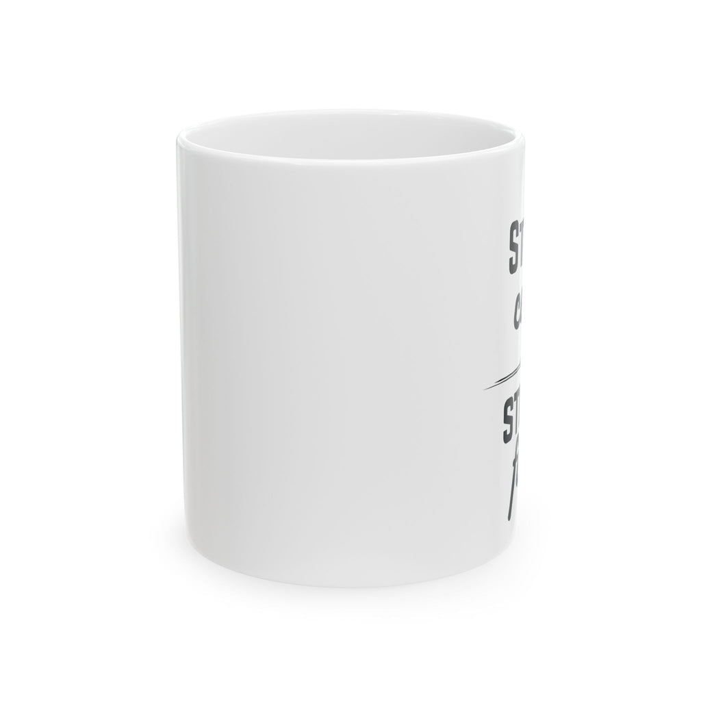 Ceramic Mug – "Strong Coffee, Strong Faith" Inspirational Coffee Mug (11oz, 15oz)