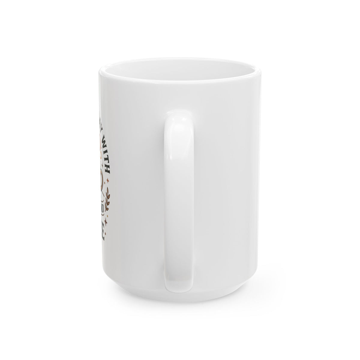 Christian Ceramic Mug - "Starting Each Day With Jesus" Faith Coffee Cup (11oz, 15oz)