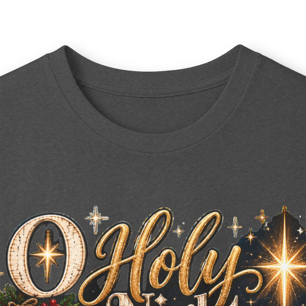 Holy Night Nativity Long Sleeve Tee — Christmas Religious Tee