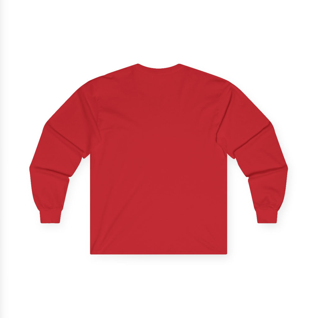 Christmas Graphic Long Sleeve Tee - "Merry & Bright" Holiday Shirt