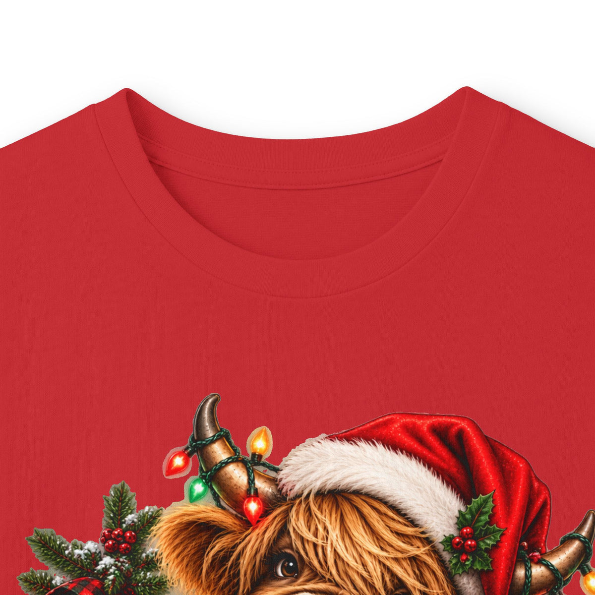 Christmas Naughty List Long Sleeve Tee — Cute Dog Santa Hat Holiday Shirt (S–5XL)