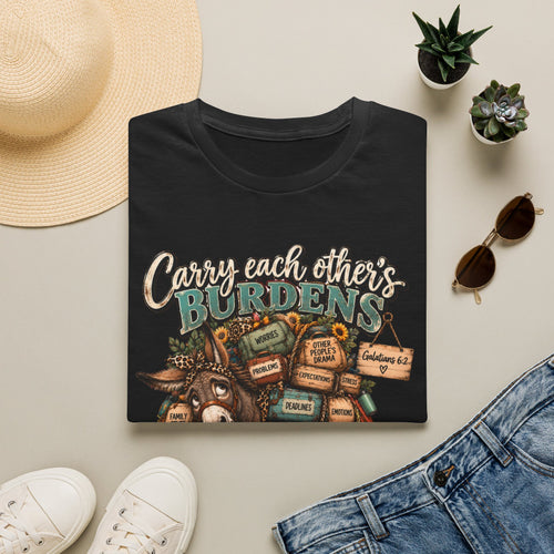 Carry Each Other's Burdens T-Shirt — Christian Encouragement Tee (Galatians 6:2)