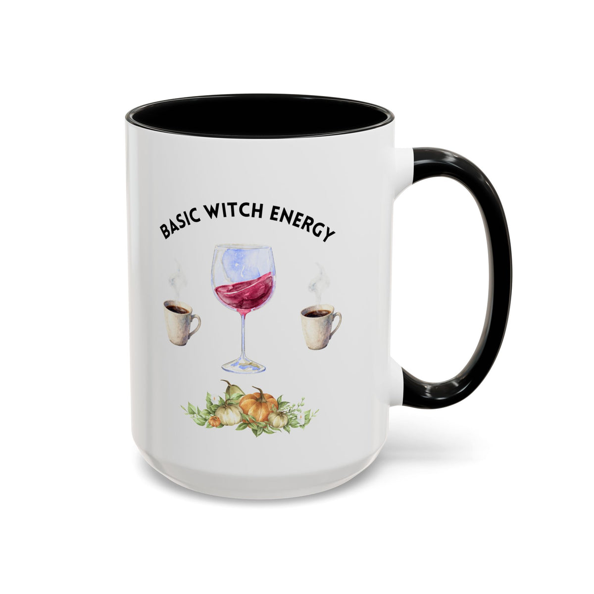 Basic Witch Energy Coffee Mug — Halloween Wine & Coffee Gift (11/15oz)