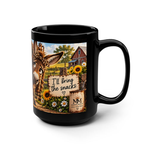 Carry Each Other Black Mug, 15oz