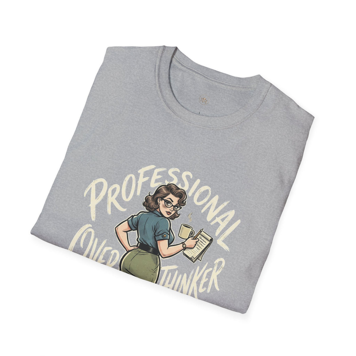 Professional Overthinker T-Shirt — Funny Vintage Coffee Lover Tee