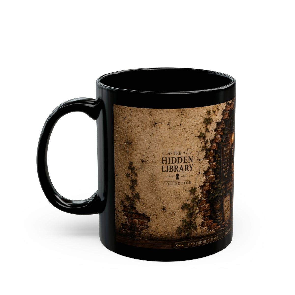 Hidden Library Black Mug (11oz, 15oz)