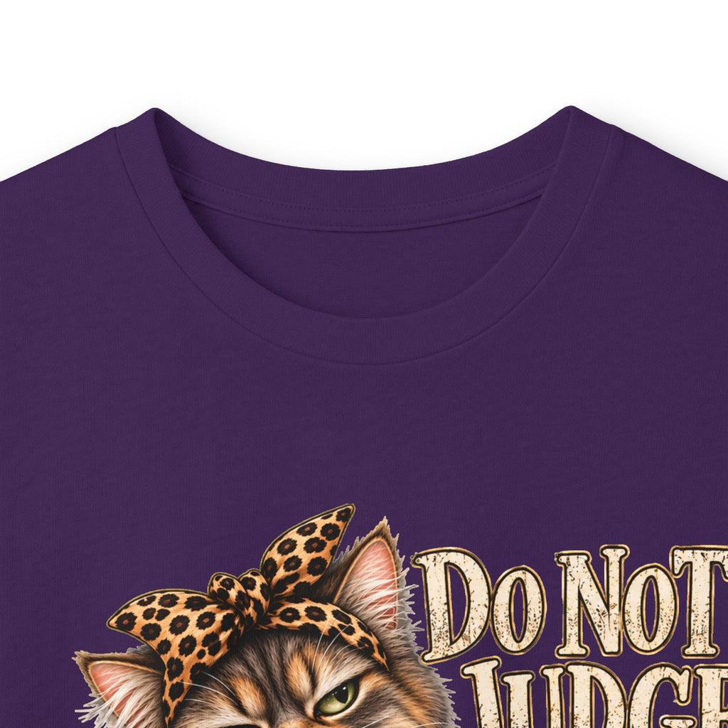 Do Not Judge Funny Cat Long Sleeve Tee