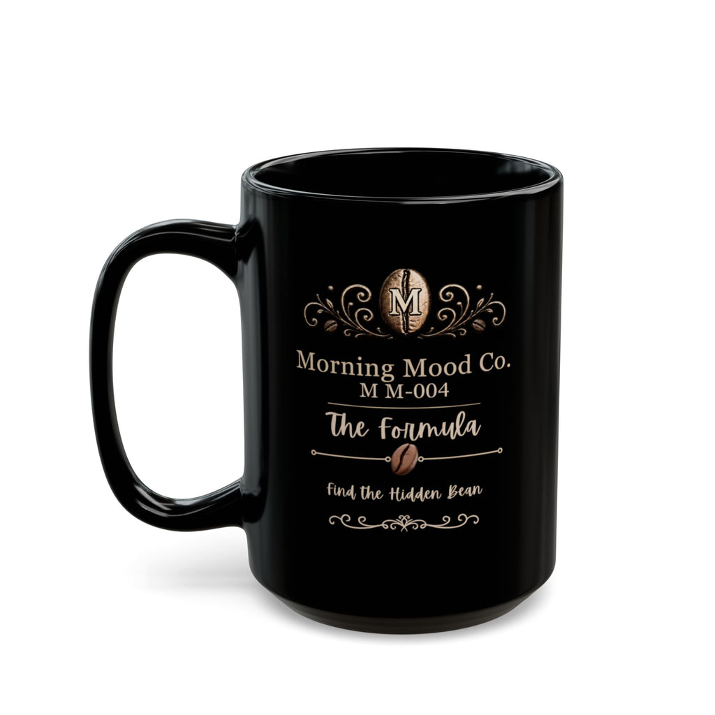 Coffee Science Mug — “Coffee: My Daily Dose of Science & Sarcasm” Black Ceramic