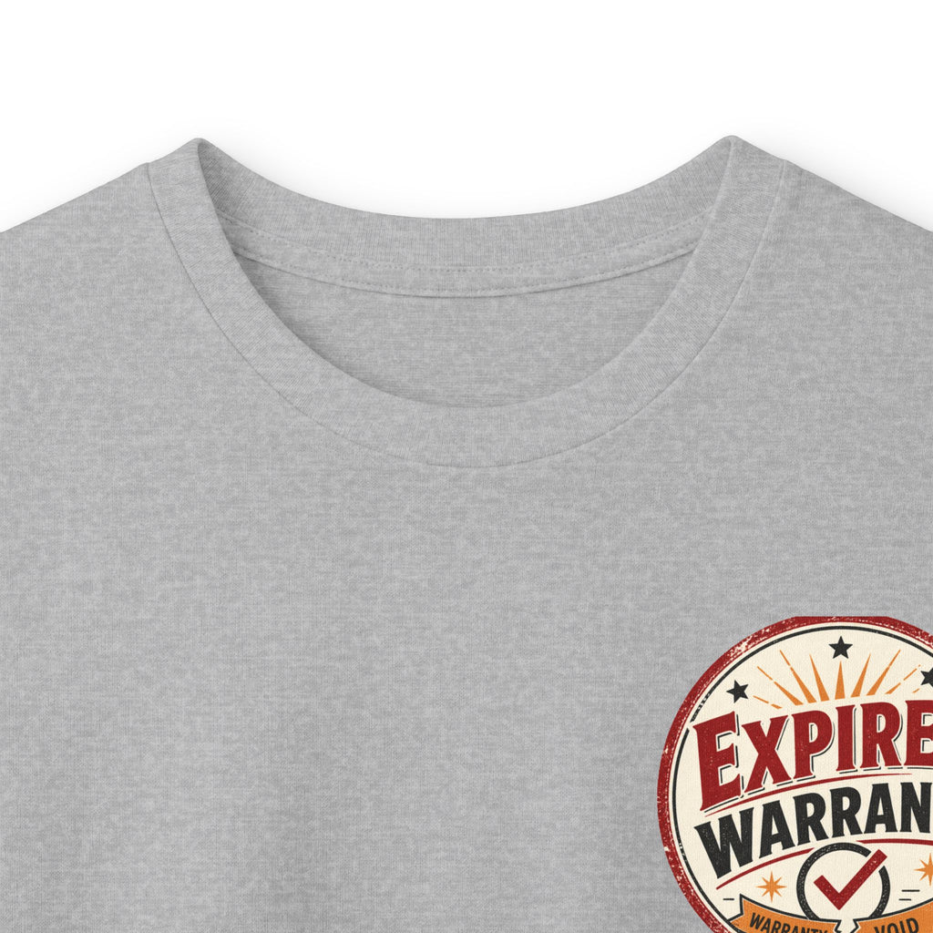 Expired Warranty Long Sleeve Tee — "Expired Warranty Still Runs on Attitude" Vintage Graphic