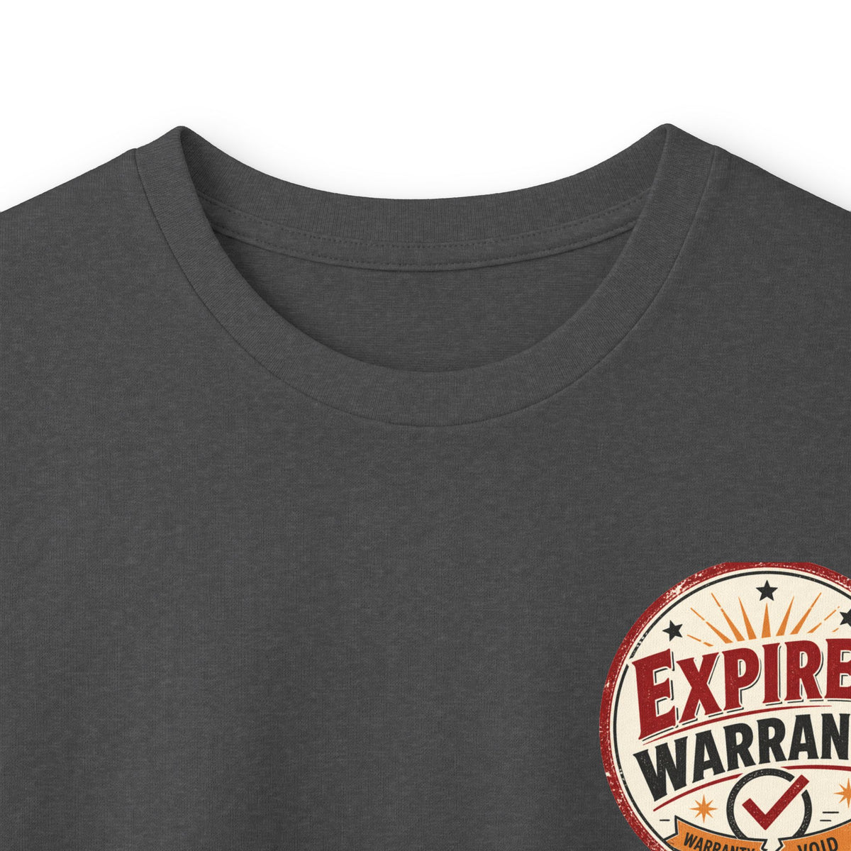 Expired Warranty Long Sleeve Tee — "Expired Warranty Still Runs on Attitude" Vintage Graphic