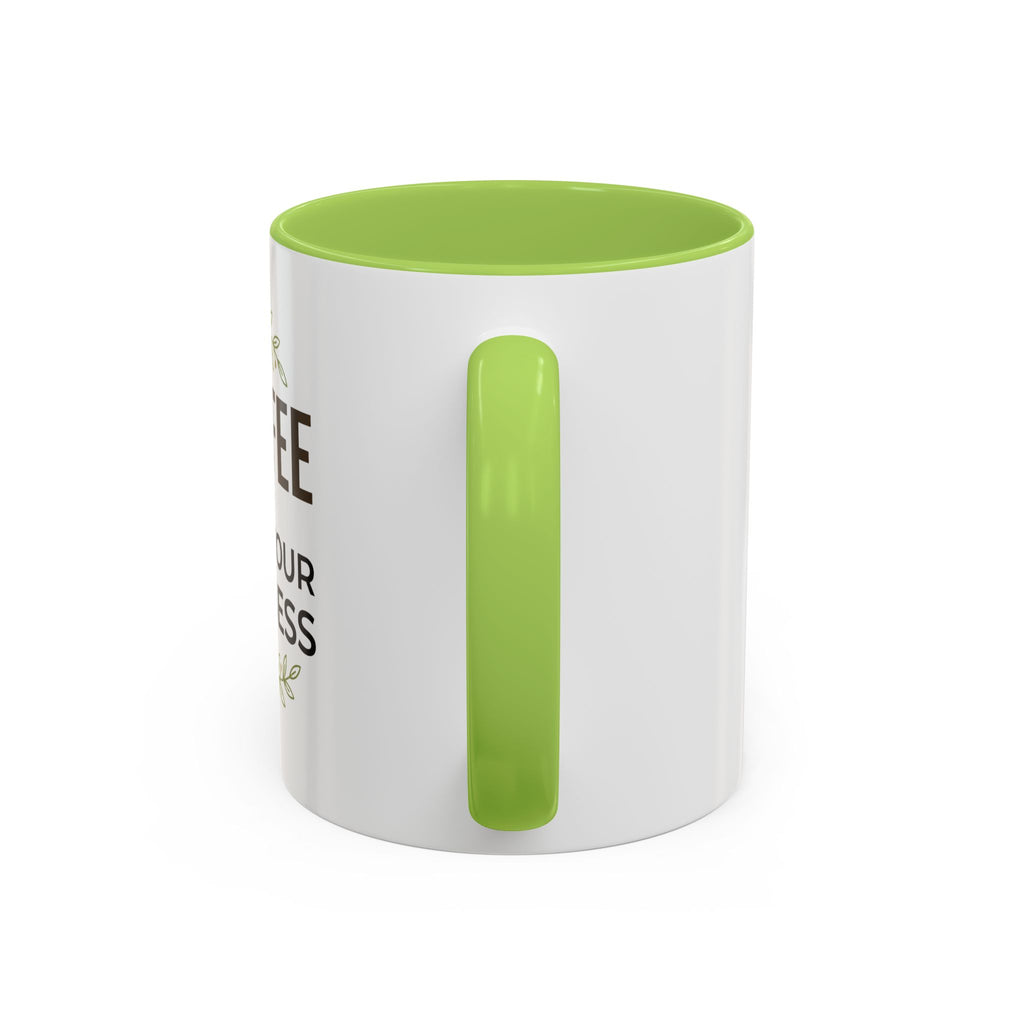 Coffee Mug — "Coffee & Mind Your Business" Accent Ceramic Mug (11/15 oz)