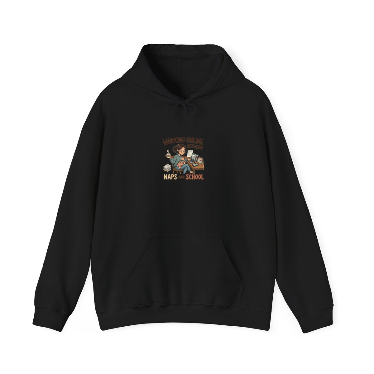 Working Online Means No School Hoodie — Funny Remote Work Student Sweatshirt