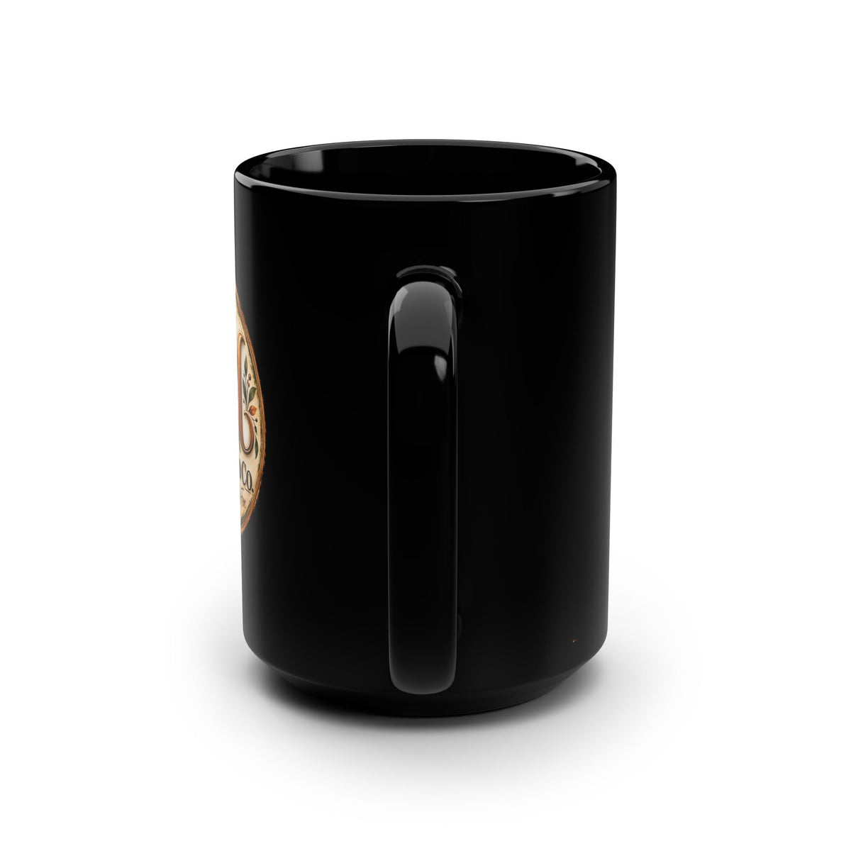 Morning Mood Co.Logo 15oz Black Mug