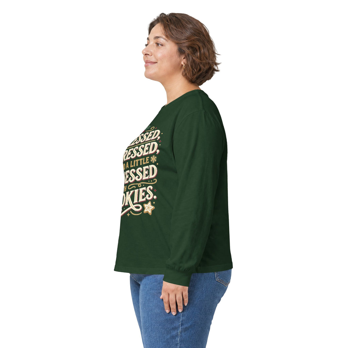 Blessed Stressed and a Little Obsessed with Cookies Long Sleeve Tee